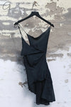 Marc le bihan 2670 asymmetric top collection, handmade in France, MLB-2670-HEI, black